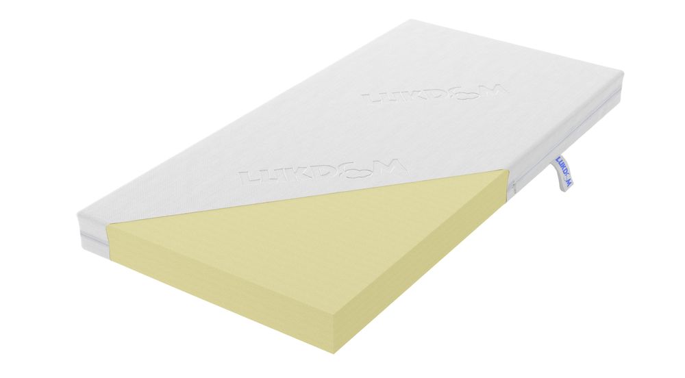 Łóżeczko dziecięce MIX 180 x 80 z barierką zabezpieczającą i stelażem z listew, białe, 80 x 180, dla dziewczynek i chłopców, z materacami, bez szuflad