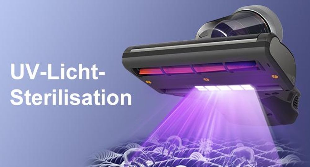 Jimmy JV35 Milbensauger für Matratzen mit UV-C Licht 700W Leistung, Matratzensauger mit Heißer Wind Funktion, Doppelter Zyklon