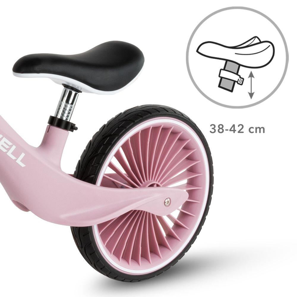 Kidwell Nix Nylon-Laufrad 11 Zoll – Ultraleichtes Kinderlaufrad 3 kg, PolyurethanRäder im Turbinen-Design & EN 71 bis 30 kg Rosa