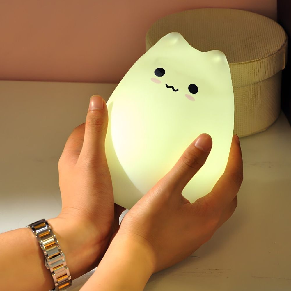 Nachtlicht Silikon LED Touch Nachttischlampe Kinder Baby Nachtlampe Schlaflicht Dimmbar Licht Lampe USB Kinderzimmer Schlafzimmer Geschenk Retoo