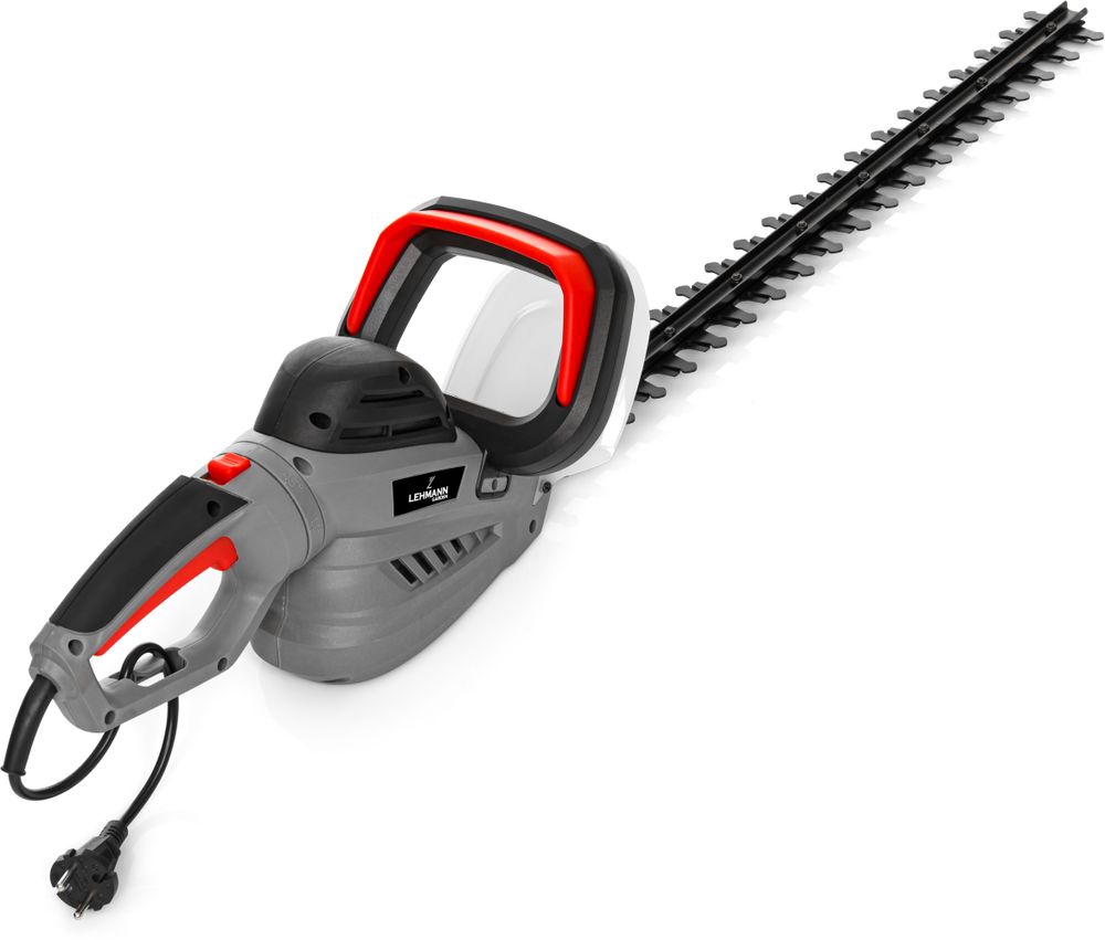 LEHMANN Elektro-Heckenschere, 1800W, 61 cm Messerlänge, 1700 Umdrehungen pro Minute