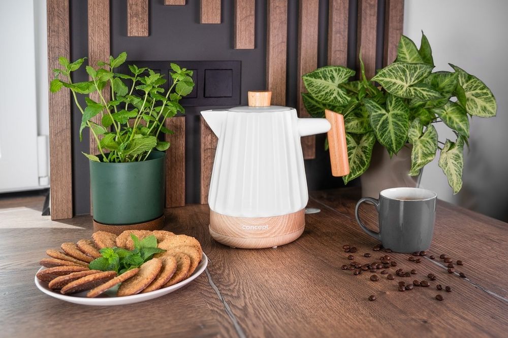 CONCEPT RK0090 Keramická rychlovarná konvice 1,5 l bílá