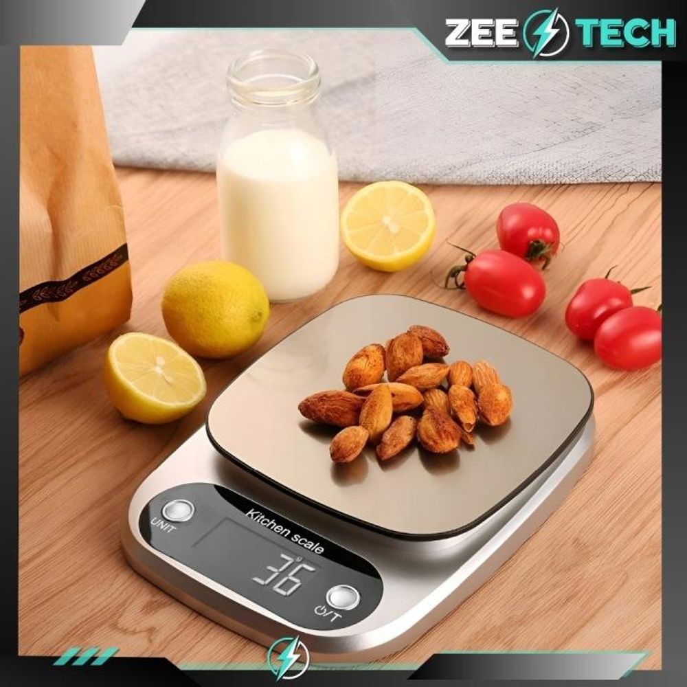 ELEKTRONISCHE PRÄZISIONSKÜCHENWAAGE 1 g | 5 kg TARA SCHMUCKWAAGE + BATTERIEN