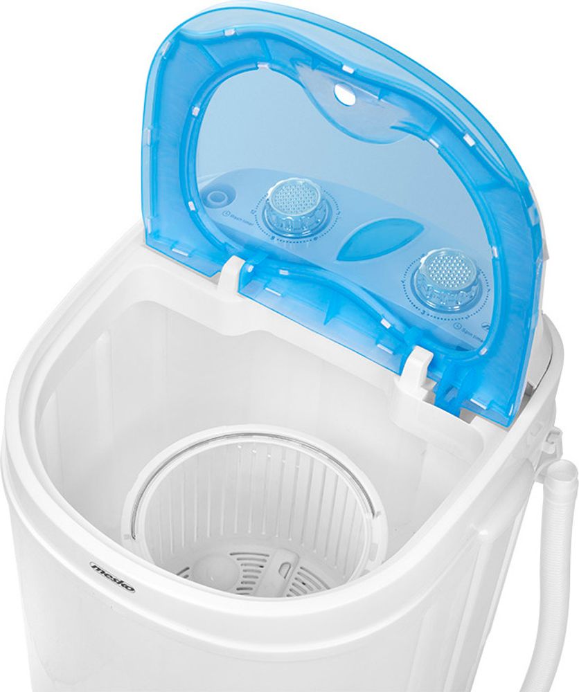 Mesko Home MS 8053 Waschmaschine Toplader 3 kg Blau Weiß