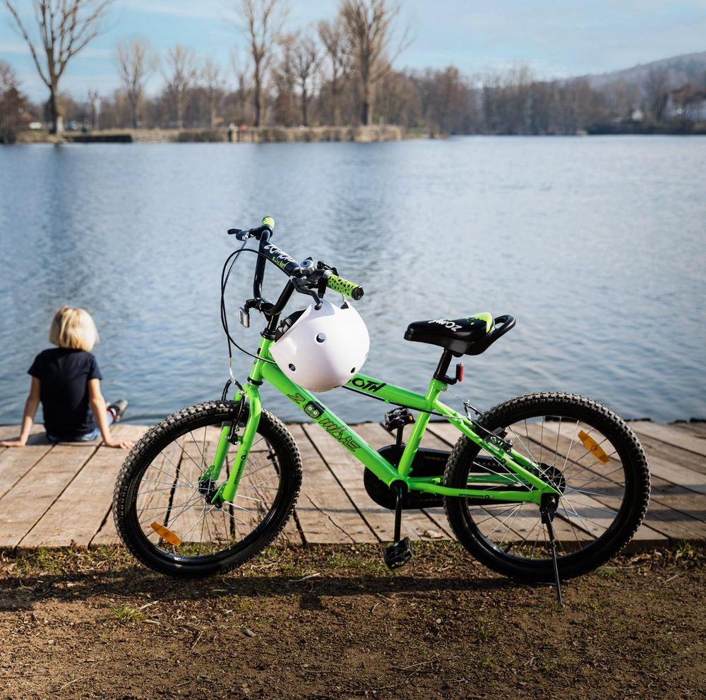 Actionbikes Kinderfahrrad Zombie 20 Zoll | Kinder Fahrrad - V-Brake Bremsen - Kettenschutz - Fahrradständer - Kinderrad - 6-9 Jahre (Grün)