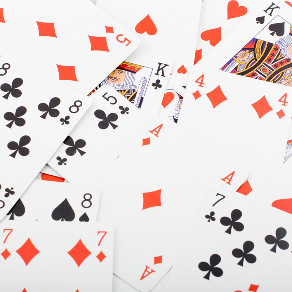 54 Spielkarten Spiel Karten Kartenspiel Pokerkarten Deck Poker Romme Canasta Bridge Skat Rot Retoo
