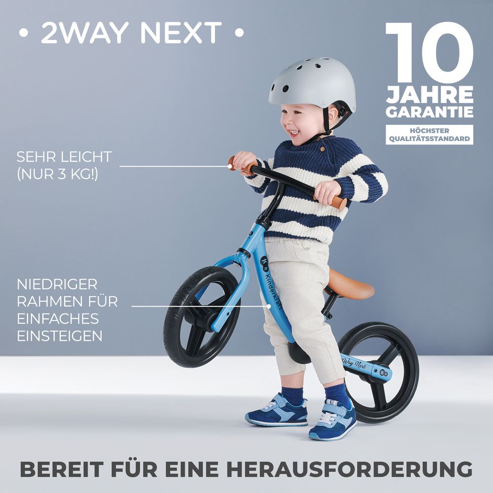Kinderkraft 2WAY NEXT - Laufrad - verstellbarer Sattel und Lenker - leichter Rahmen - EVA-Schaumreifen - begrenzter Lenkeinschlag - ergonomisch - Rosa