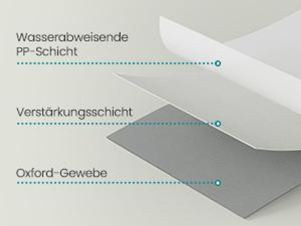 Wäschekorb 3 Fächer, Bambus, Wäschesammler 150 L, mit Ablage