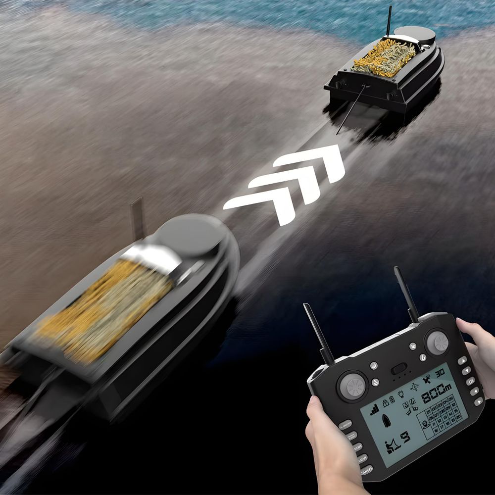 Łódka Zanętowa Flytec V030 GPS Podajnik 3kg Bateria 20Ah 800m 15km/h SZYBKA
