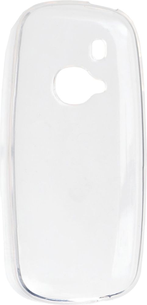 caseroxx Schutz-Hülle TPU-Hülle kompatibel mit Nokia 3310 2G (2017), Gummi Handy Tasche weiß-transparent  – Detailansicht