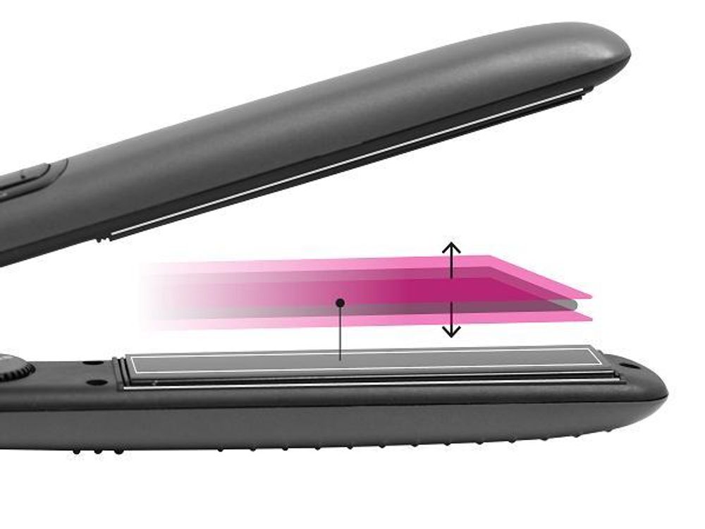 Concept VZ1440, Žehlička na vlasy, Teplé, 80 °C, 200 °C, Šedá, 1,65 m