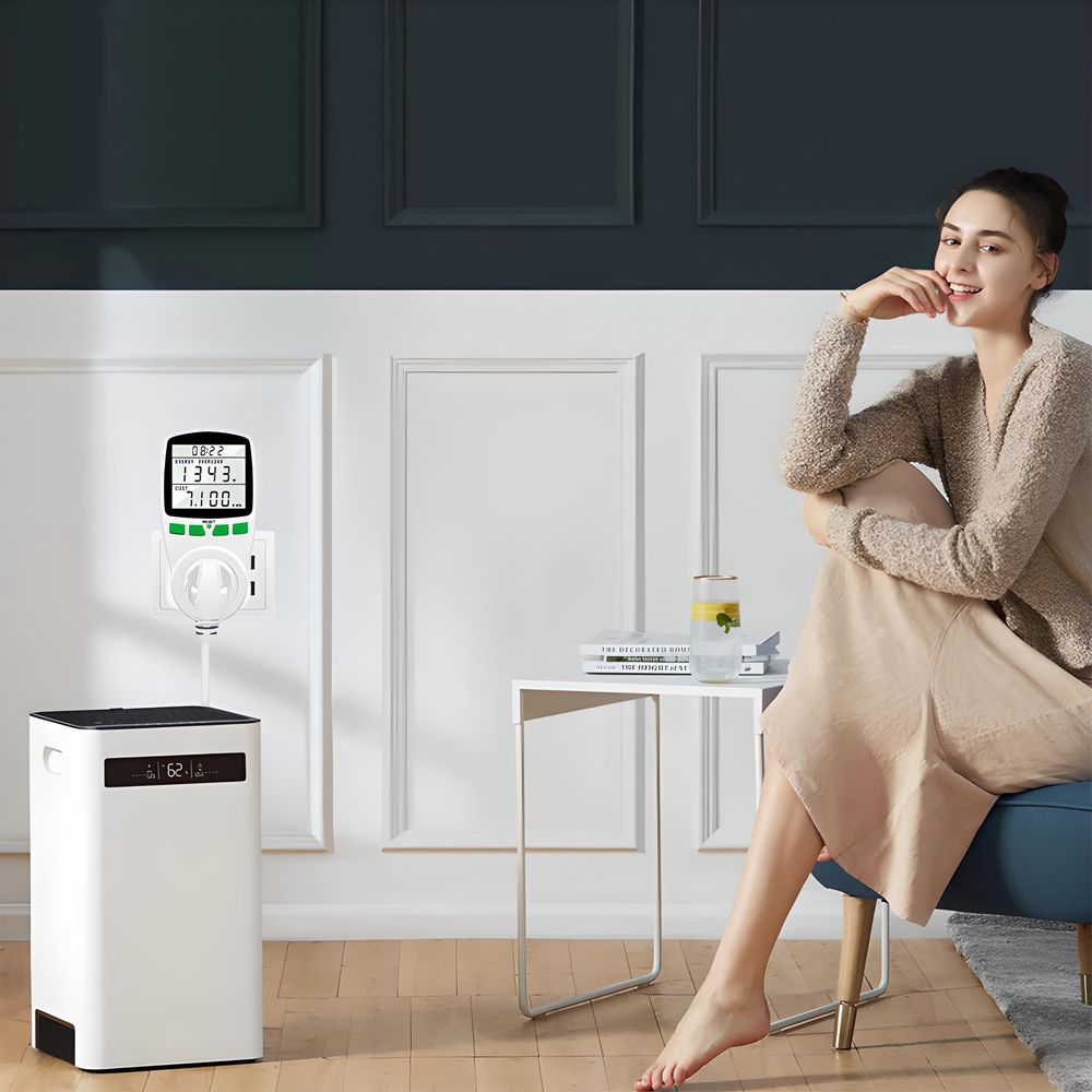 Energiekostenmessgerät Strommessgerät Überlastsicherung 3600W Stromzähler Steckdose Stromkostenmessgerät Stromverbrauchszähler Stromverbrauch Retoo
