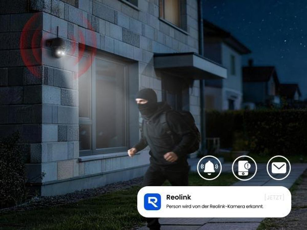 Reolink Argus PT Ultra + Solarpanel, 4K 8MP Akku Überwachungskamera Aussen, 2,4/5GHz WiFi, Auto-Tracking, Farbnachtsicht, Smarte Erkennung, Schwarz