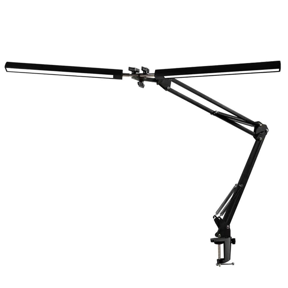 MasterLED LED Architektenlampe 14W Schwarz, CCT Dimmbar, Tischklemme, 3 Lichtfarben
