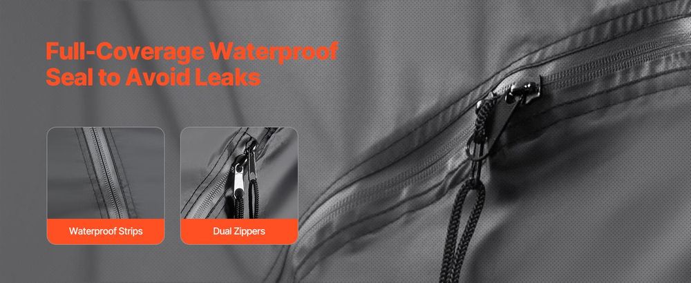 VEVOR Fahrradlagerzelt, 5 Fahrräder, geräumiges Outdoor-Fahrradlagerzelt mit belüftetem Fenster, wasserdichtes, einfach zu installierendes Fahrrad-Zelt mit hochfestem Fiberglas und doppelten Reißverschlüssen, geeignet für Fahrräder, 224x247x198 cm