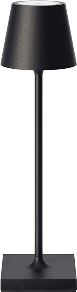 SIGOR Akku-Tischleuchte LED Nuindie pocket 21cm nachtschwar 1,4W Flex-Mood 2200K/2700K IP54 Ra85 USB-C dimmbar