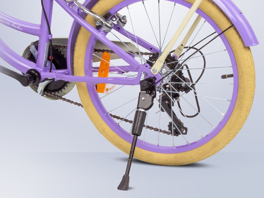 SUN BABY Flower Bike Kinderfahrrad 20 Zoll Mädchen, Fahrrad für Kinder ab 6 Jahre, 6-Gang Shimano, V-Brake, Gepäckträger, Reflektoren