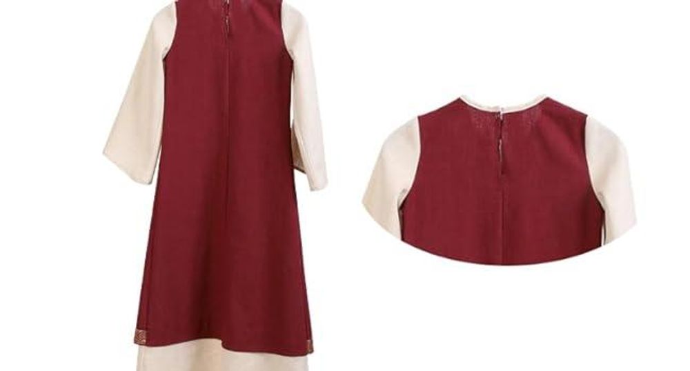 Kleid "Burgund" Kinderkostüm Mädchen Kleid, Mittelalter (128)