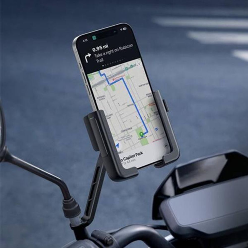 BASEUS Motorrad Handyhalterung Spiegelmontage Drehung Dämpfung