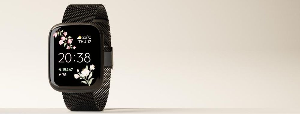 Forever Smartwatch SW-330 ForeVigo 4 Różowe Złoto, Wodoodporny, Bluetooth, IP68, Amoled, Monitoring Snu, Pulsometr, Tryby Sportowe
