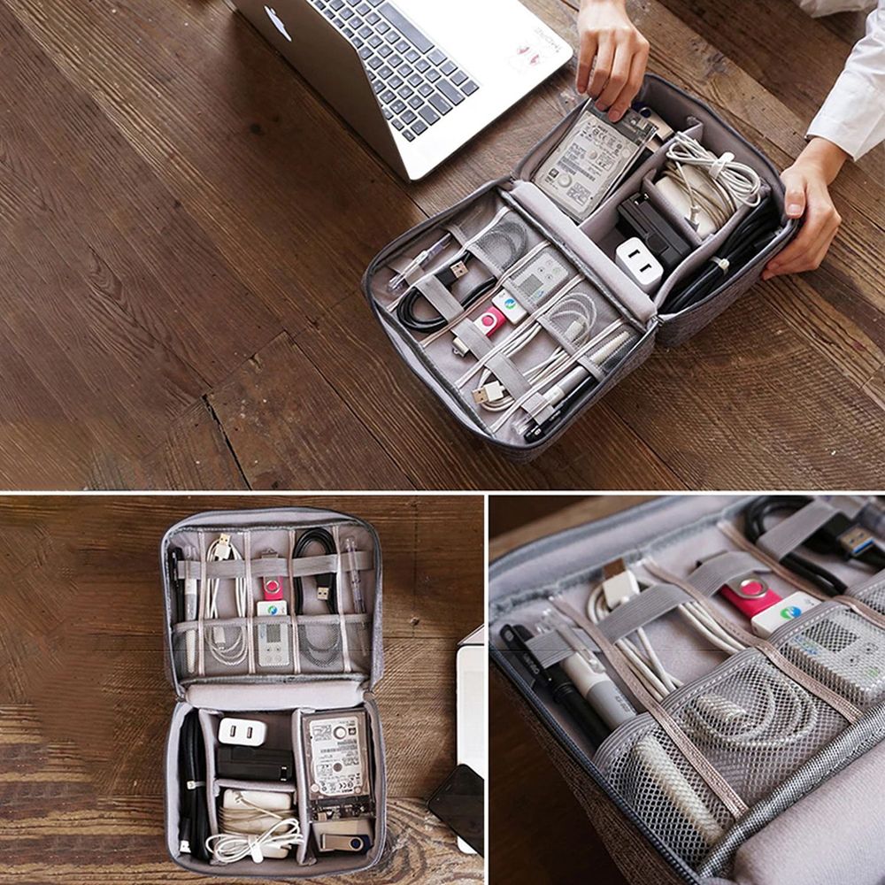 RUGSAK Kabel Organizer Tasche - Tech Pouch Für Ladekabel & Zubehör