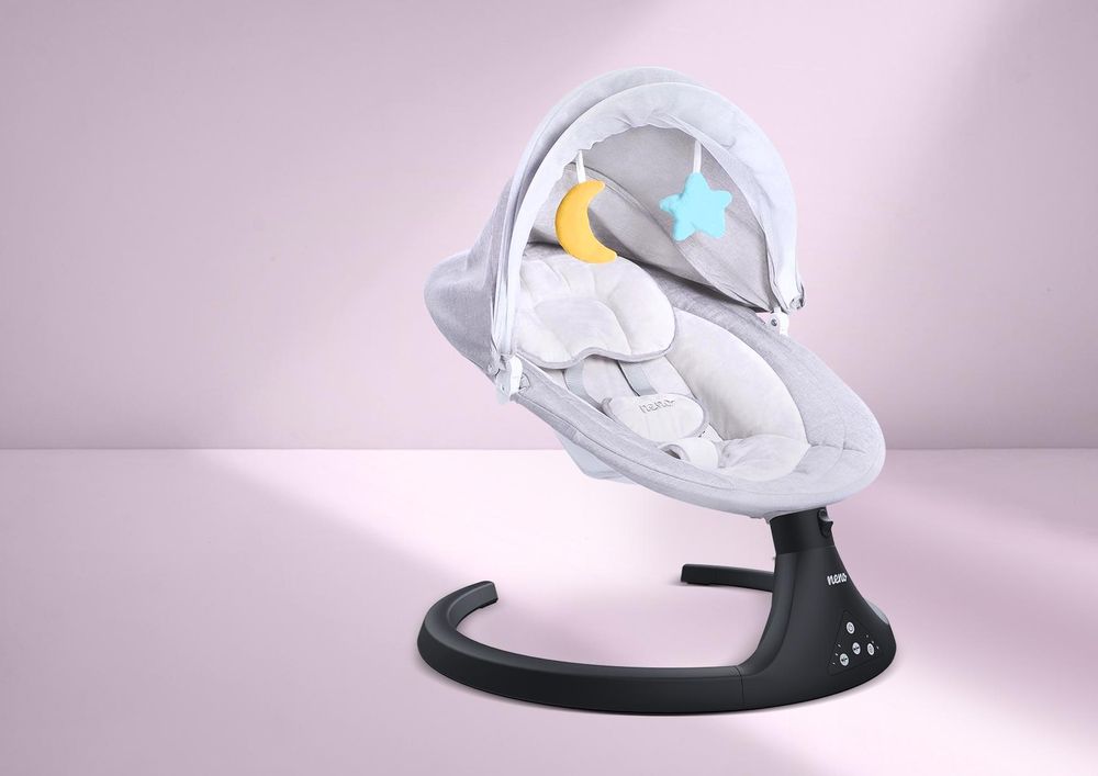 Neno Aurora Babywippe – Elektrische Babyschaukel mit Musik und Bluetooth