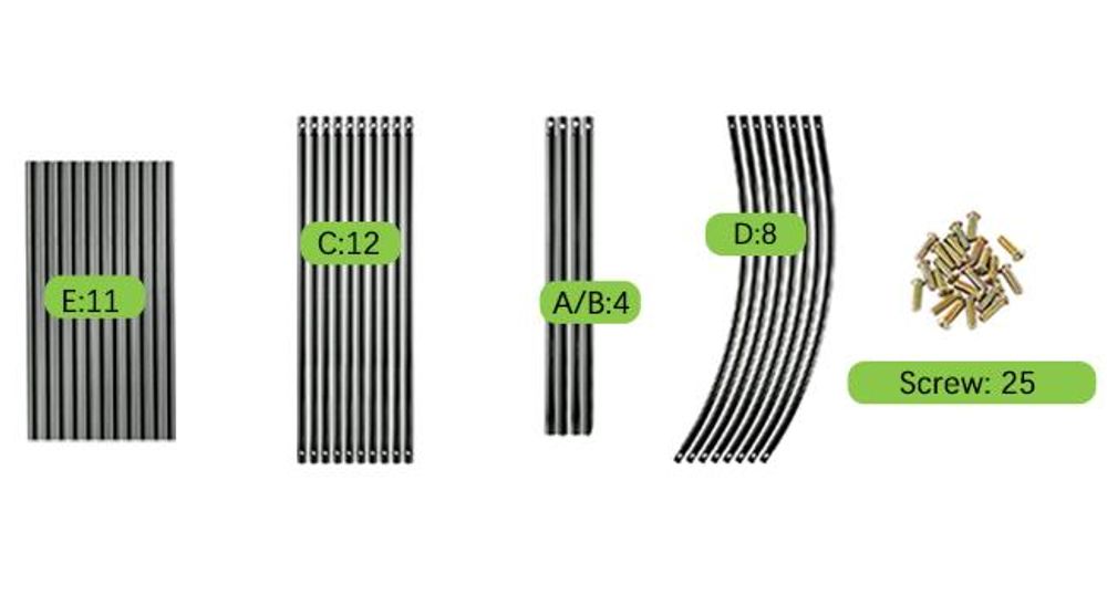 Forever Speed 2er Rosenbogen 240x140x38cm Metall Pergola Rankhilfe Rankgitter Torbogen /Schwarz