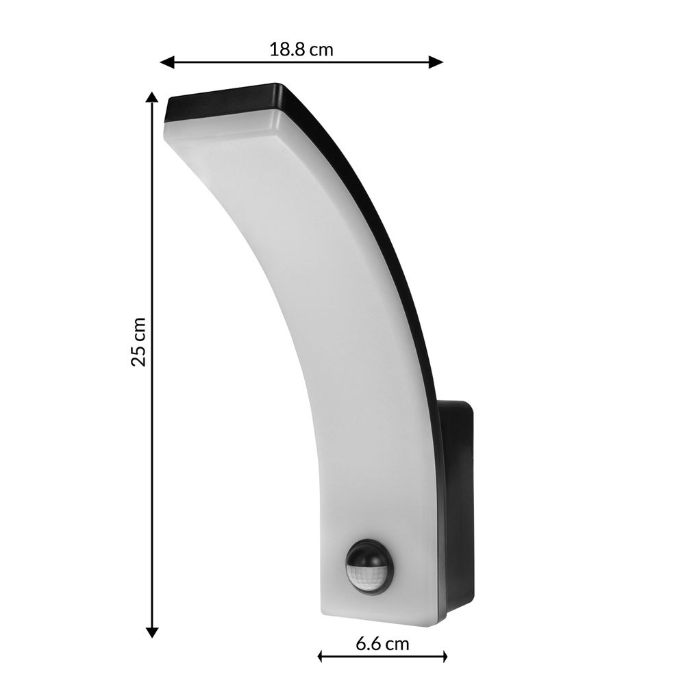 2x LED-Lampe mit Bewegungsmelder 20W IP65