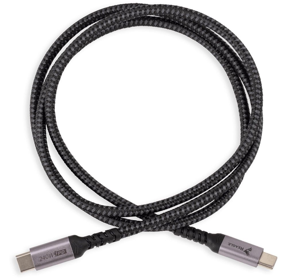 Ladekabel USB-C auf USB-C PD 240W 5A für iPhone 15 16 MacBook Pro Air QC 4.0 3M Reagle Schnellladekabel