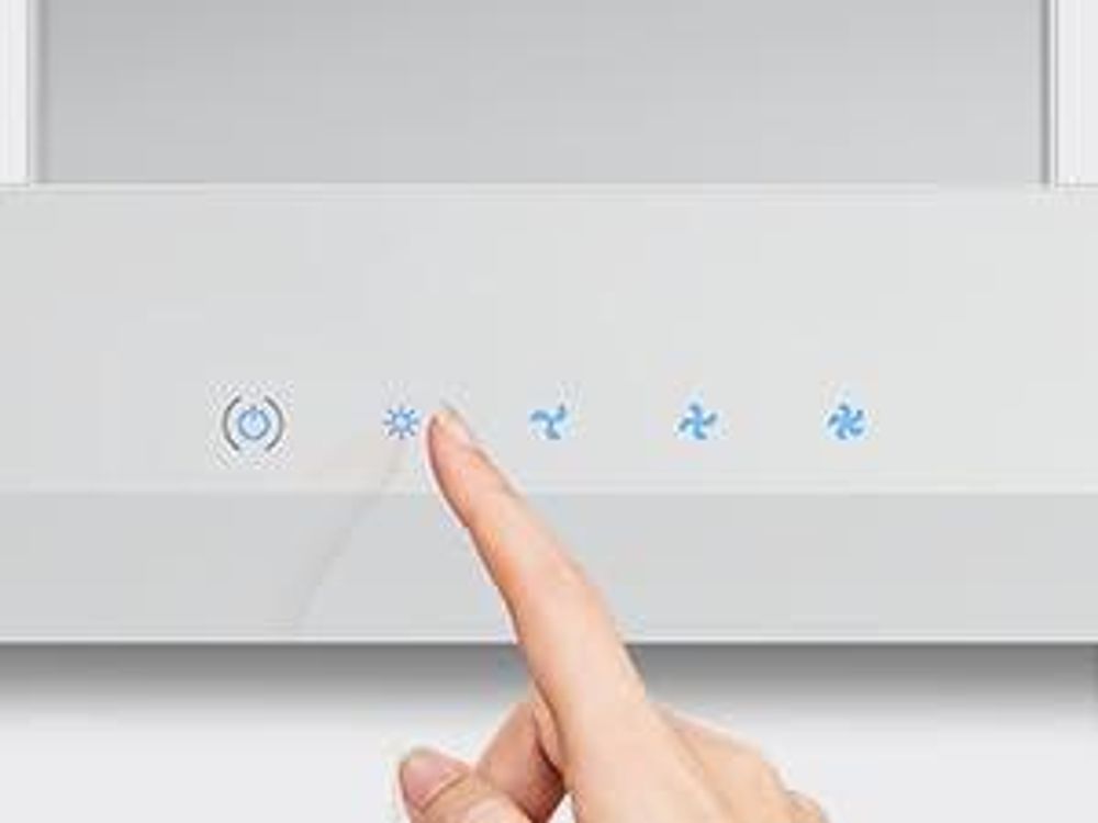 Klarstein Velaire Dunstabzugshaube 60 cm - 600 m³/h, A++ , Touch-Bedienung, LED, leise, Aluminium- & Aktivkohlefilter, Wandhaube, Weiß