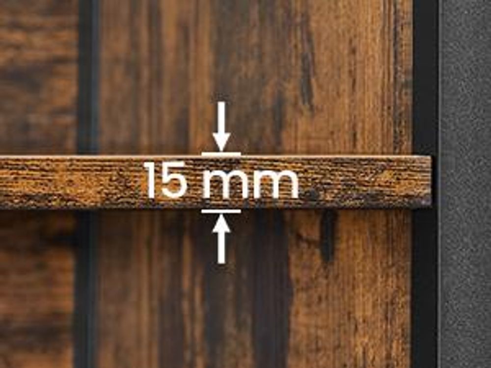 VASAGLE Highboard Küchenschrank, verstellbare Regalebene, 2 offenen Fächern