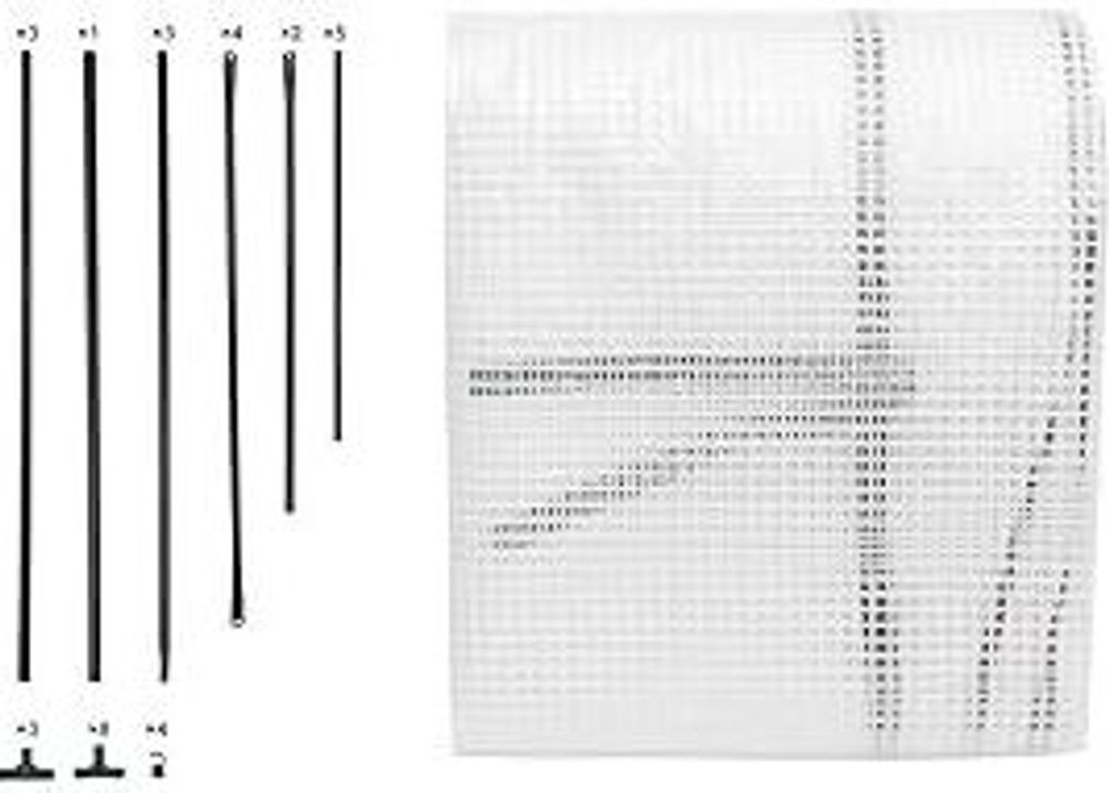 Woltu GWH00602ws, Gewächshaus, 770 mm, 1460 mm, 2000 mm