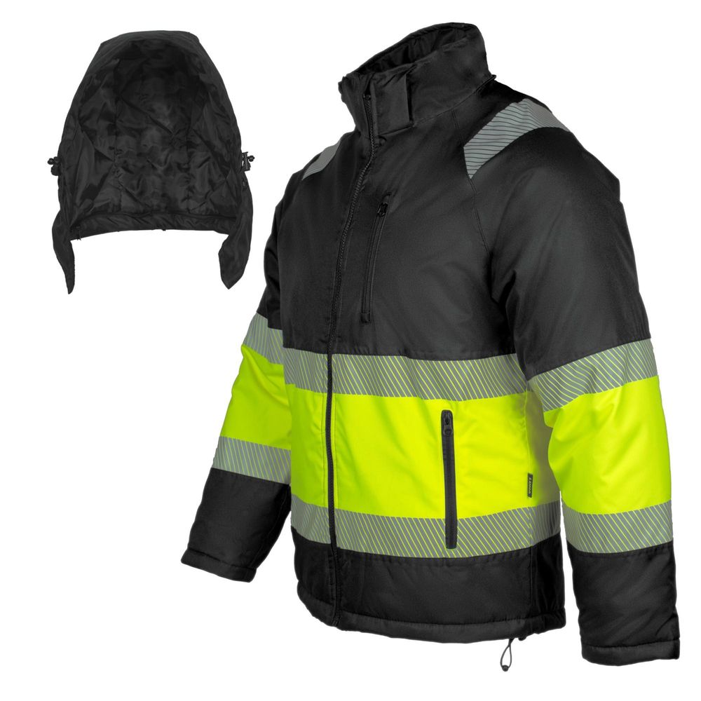 Arbeitsjacke ART.MAS LUNA OXFORD Winterjacke Warnjacke Wasserdicht Gefüttert Gr. XL