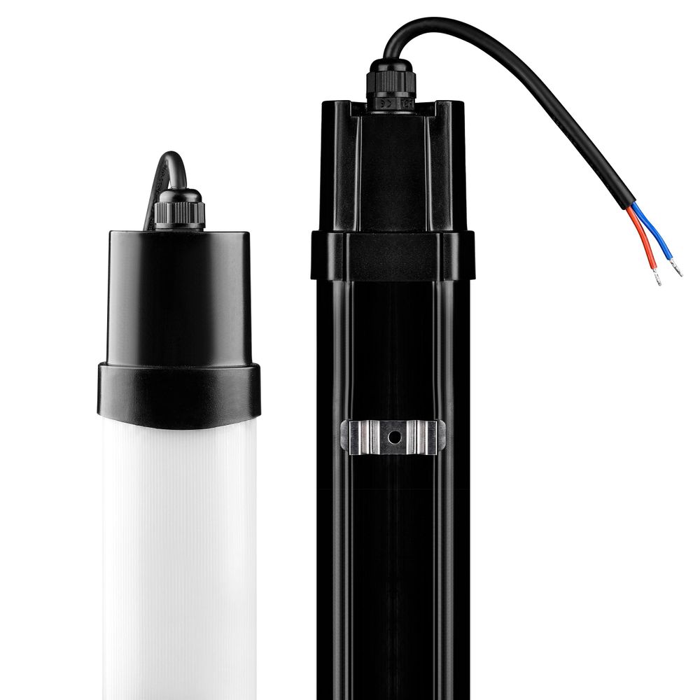 MasterLED LED-Feuchtraumleuchte – 120 cm – 4000 K neutralweiß – 36 W – schwarz – IP65 Feuchtraum – linienleuchte – linienlampe