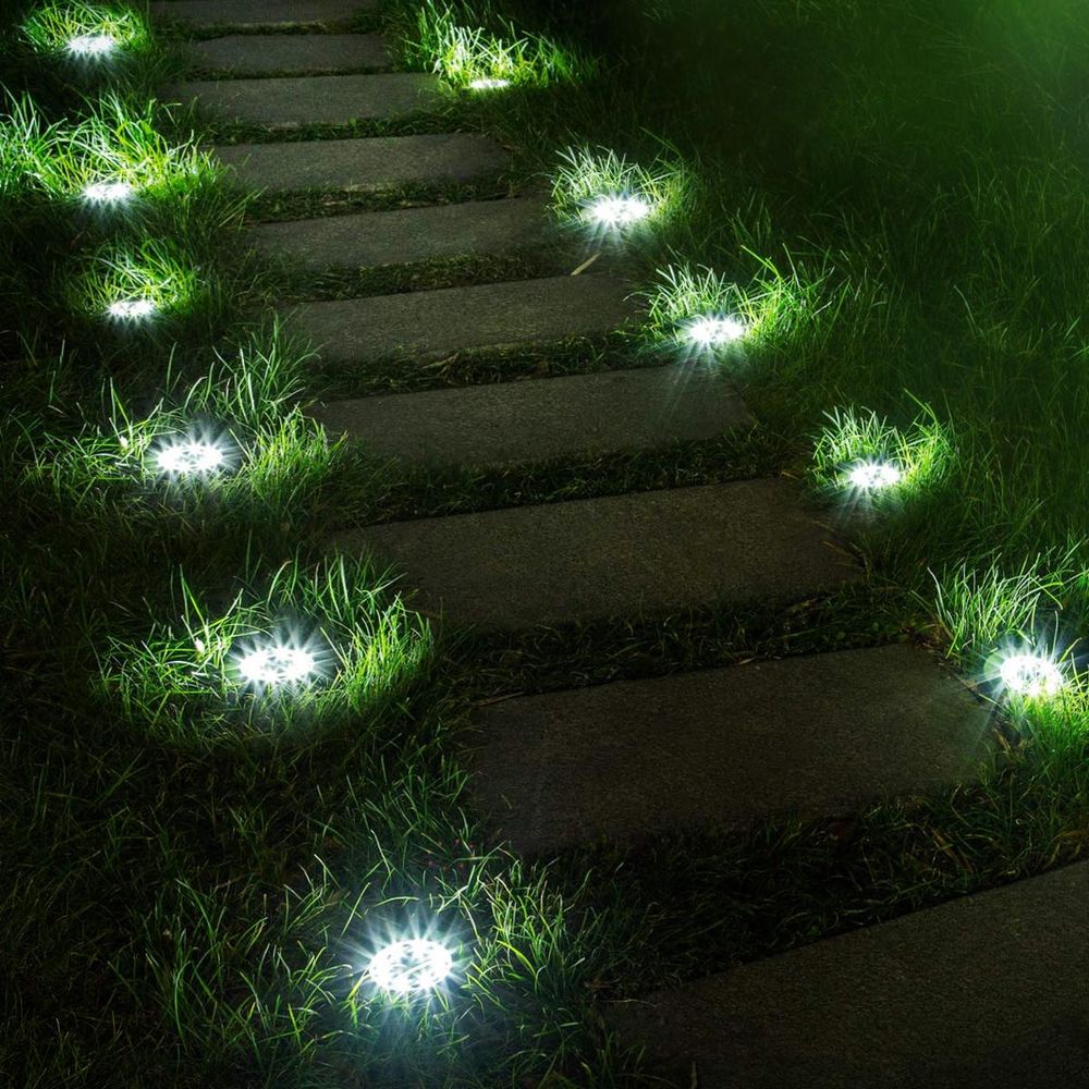 4x Maclean IP44 Solar-LED-Garten-Einfahrtsleuchte 12 SMD-LEDs 4000 K Ni-MH 600 mAh 0,7 W MCE318
