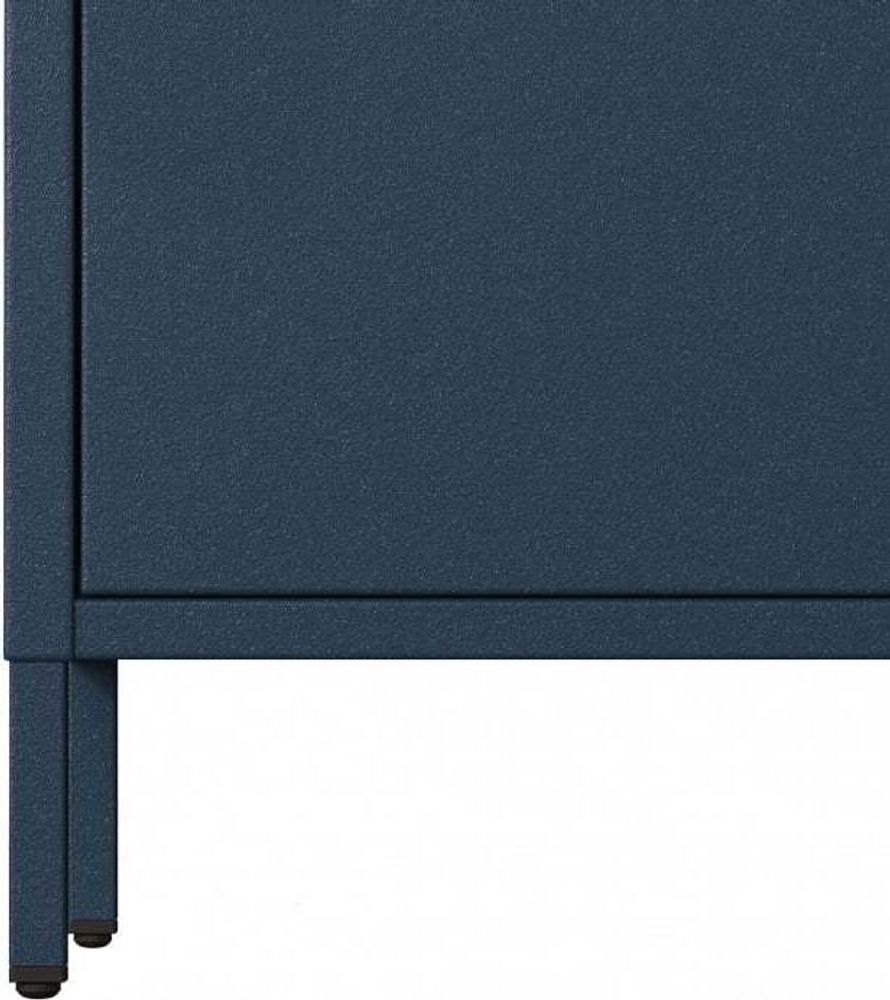 Jan Nowak Kommode mit 4 Schubladen Carla Kommodenschrank Schubladenkommode Ideal für Wohnzimmer Schlafzimmer Metall, 80 x 101,5 x 40 cm, Dunkelblau