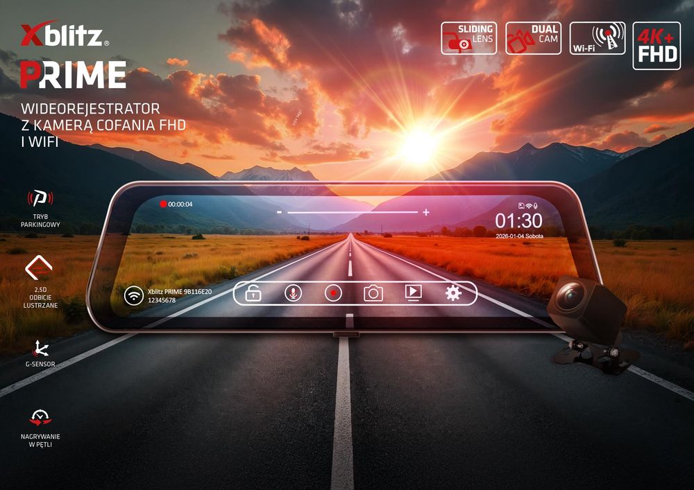 Xblitz Prime Dashcam: Hochauflösende Videoaufnahmen für Ihre Sicherheit