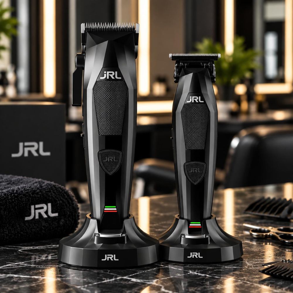 JRL Diamante Clipper & Trimmer Combo Kit Schwarz