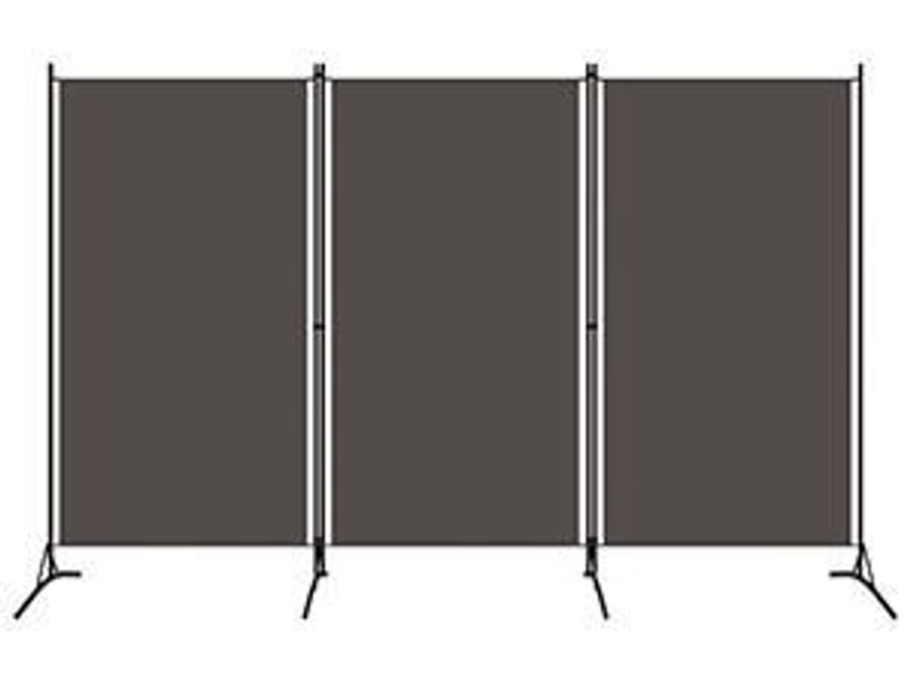 vidaXL Séparation de pièce 3 pièces anthracite 260x180 cm