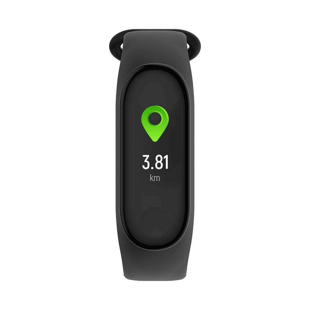 Forever SB-50 Fitband - Verbundenes Fitnessarmband Aktivitäts- & Herzfrequenz-Tracker Diskret und leicht, lange Akkulaufzeit, Blutdruck, Schwarz