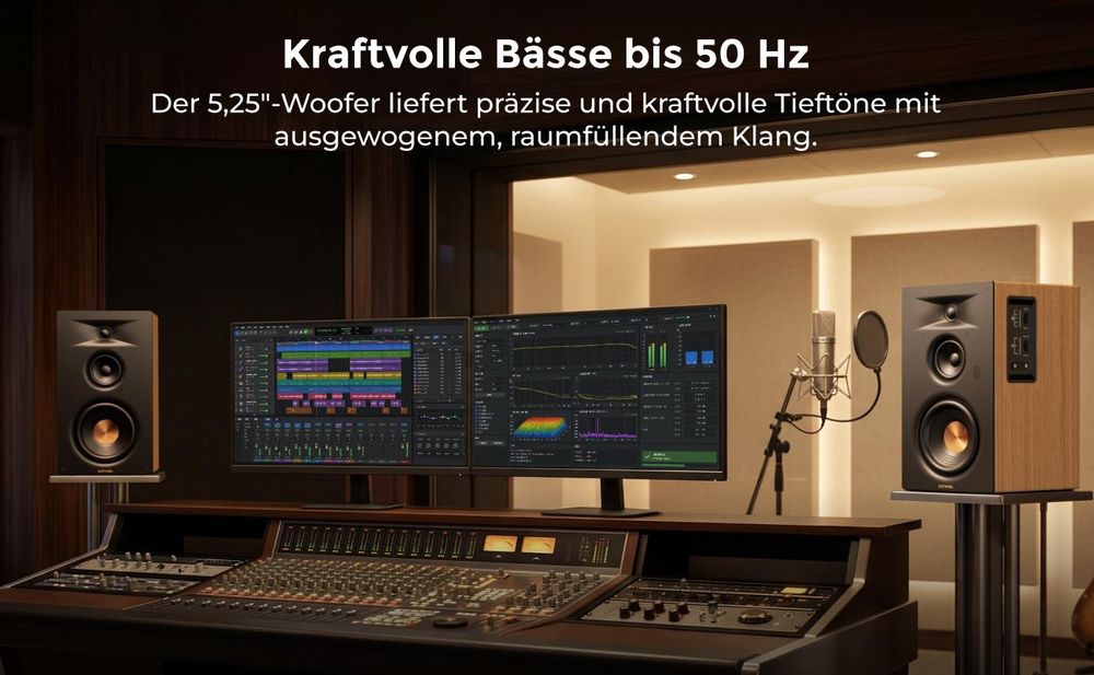 Ultimea Signature BS-30, Aktivlautsprecher 3-Wege Regallautsprecher, bookshelf, HDMI