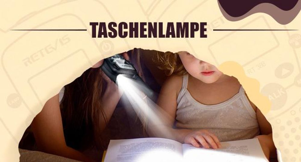 Retevis RT388 Walkie Talkie Kinder, Spielzeug ab 4-12 Jahre, Funkgerät mit Taschenlampe VOX DCS/CTCSS, Geschenke Kinder für Camping Spielen