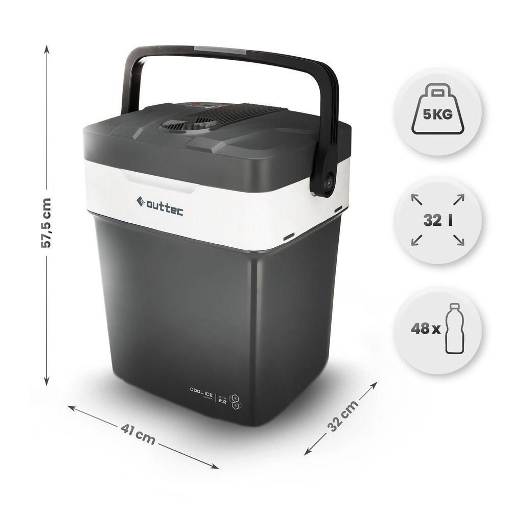 Outtec Kühlbox 32L, 5kg, 41x32x57,5 cm, für 48 Flaschen