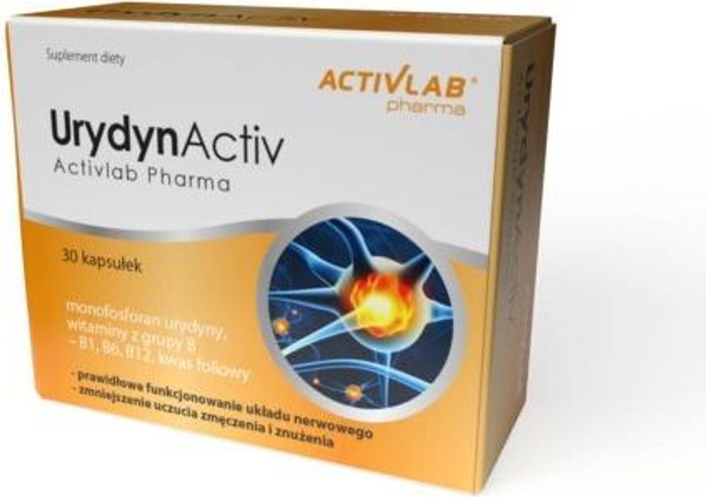 Activlab Pharma UrydynActiv 30 Kapseln, Uridinmonophosphat, Vitamin B1, B6, B12, Folsäure, Nervensystem