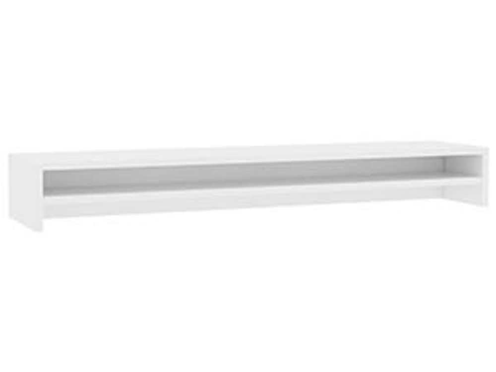 vidaXL Supporto per monitor Bianco 100x24x13 cm Materiale a base di legno
