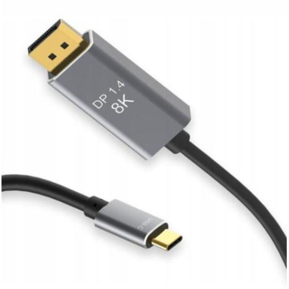 Kabel - USB-C auf DisplayPort - 8K 5K 4K - 240 Hz - Thunderbolt 3.0 4.0 - 2 m - für Apple - fur Andoid