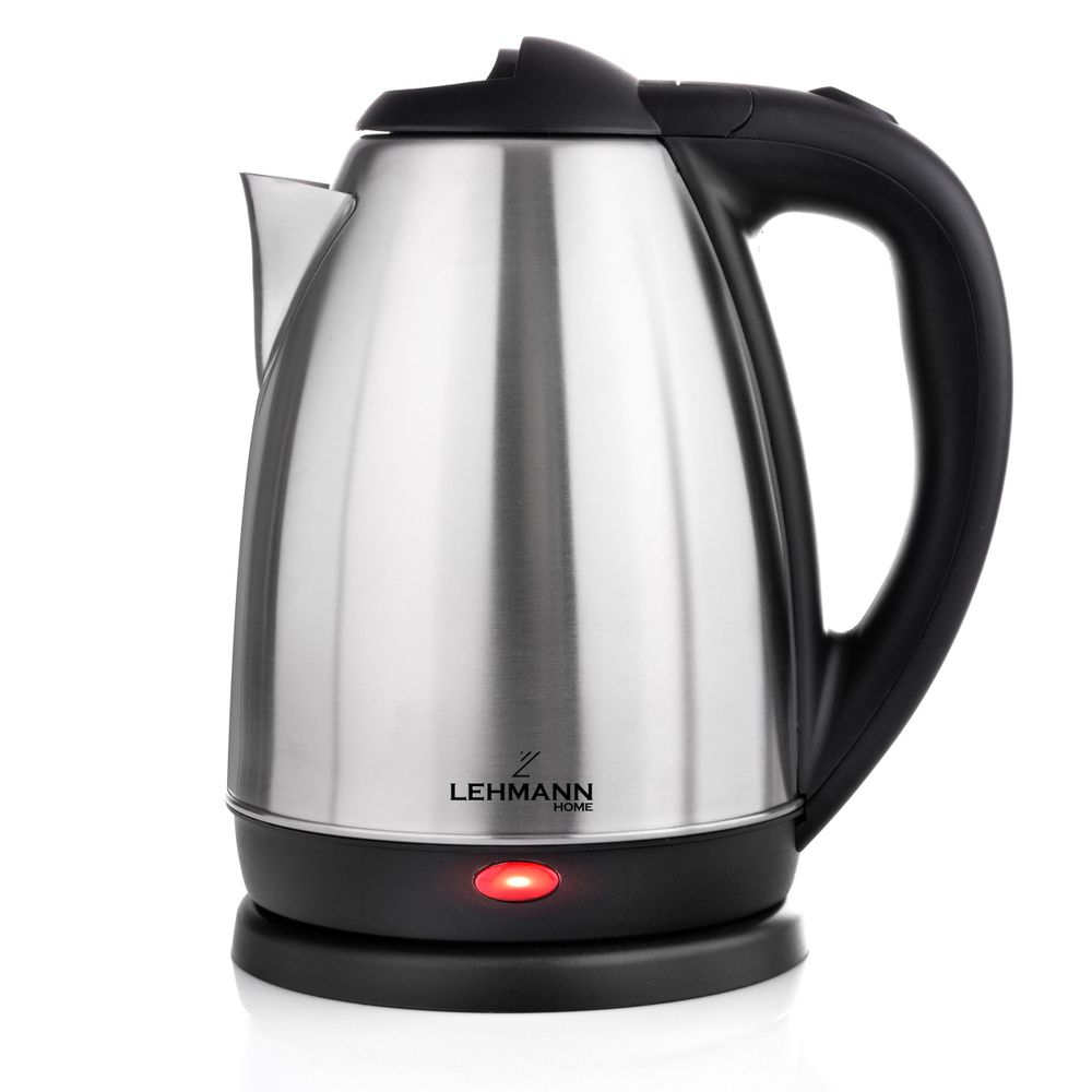 LEHMANN Bouilloire Électrique en Acier Inoxydable 1,8L, 2200W, Chauffage Rapide, sans BPA