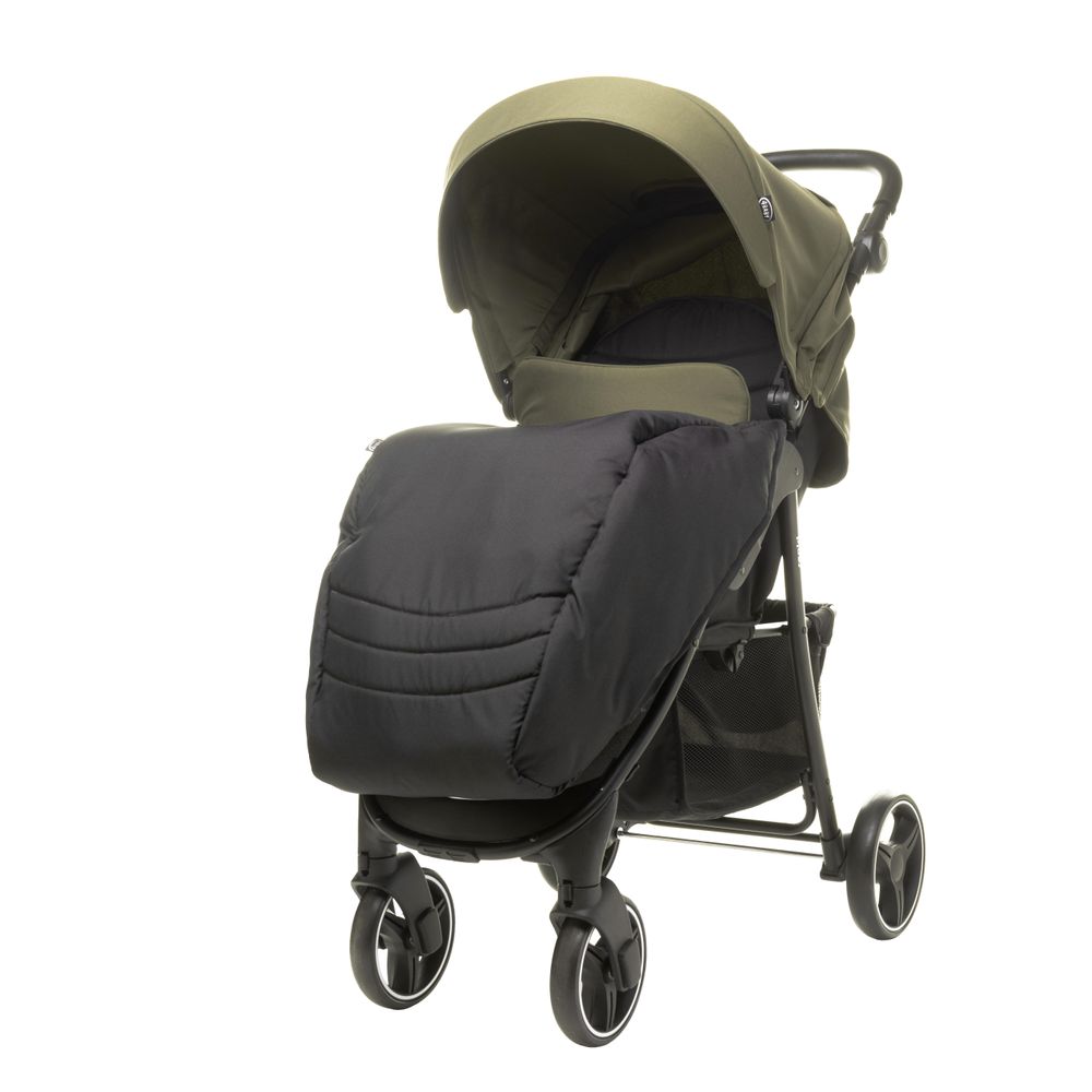 4Baby | Kinderwagen - Buggy Kinderwagen - Khaki - Kompakt - Liegeposition - Geländetauglich - Leichtgewicht - bis zu 22 kg - Rapid