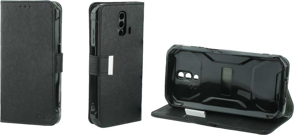 caseroxx Handy Hülle Tasche kompatibel mit Blackview BV7200 Bookstyle-Case Wallet Case – Frontalansicht