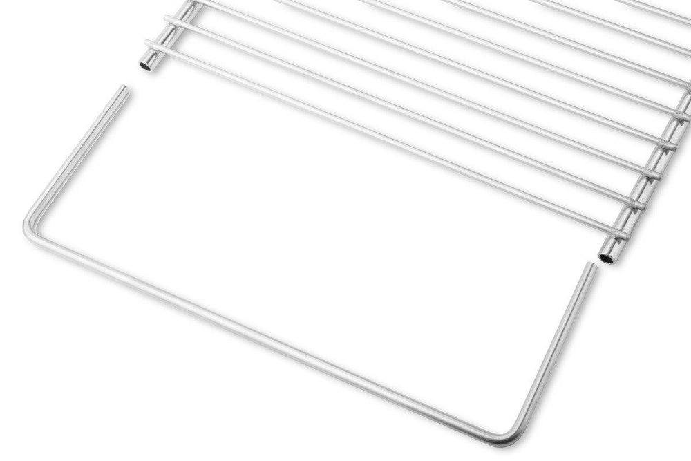 DEOS Verstellbarer Grillrost aus Edelstahl 40–55 × 30 cm ohne Holzgriffe – Hauptansicht